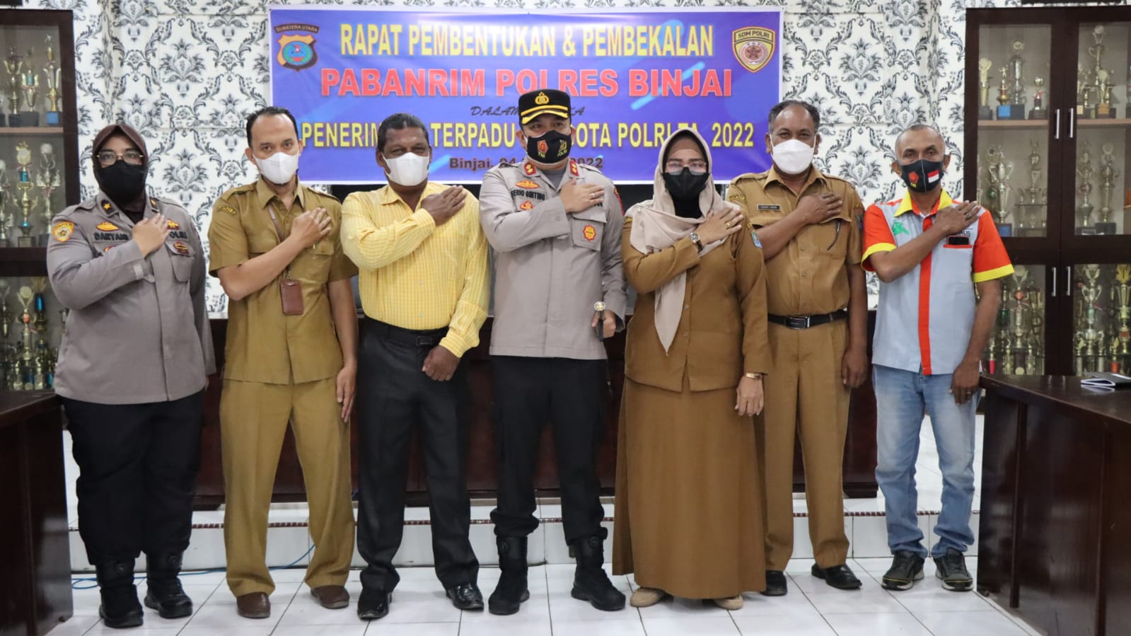 AKBP Ferio Sano Ginting Pimpin Rapat Pembentukan dan Pembekalan Penerimaan Anggota Polri TA 2022