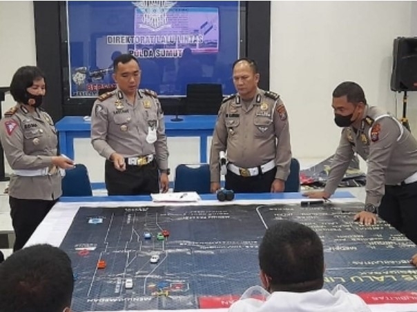 Jelang Pelaksanaan Ops Ketupat 2022, Ditlantas Polda Sumut Gelar Simulasi Metode