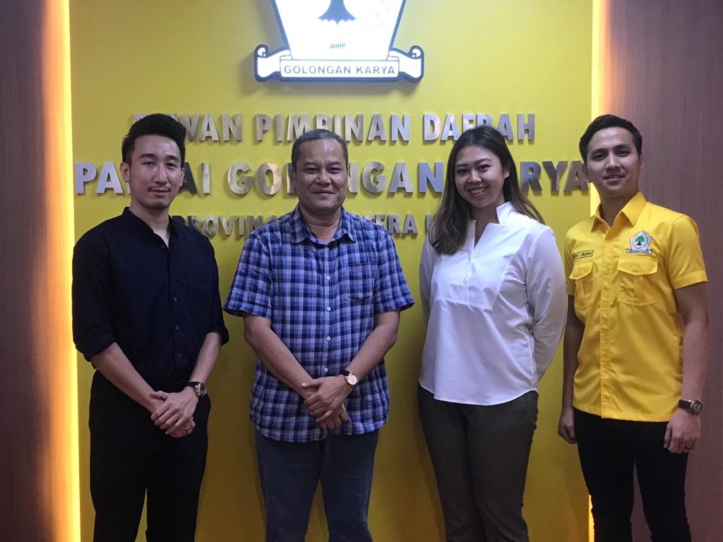 Sama- sama Ingin Besarkan Partai Golkar, 3 Pengusaha Muda Medan Mulai Berpolitik.