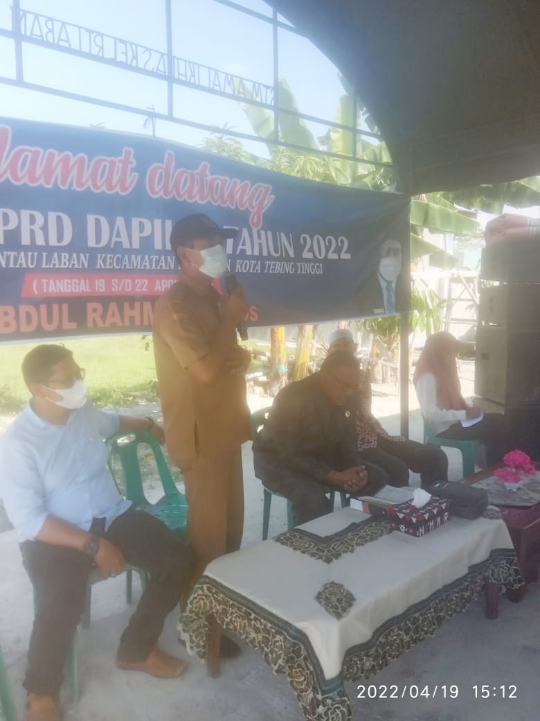 Anggota DPRD Tebing Tinggi Adakan Reses di Kelurahan Rantau Laban