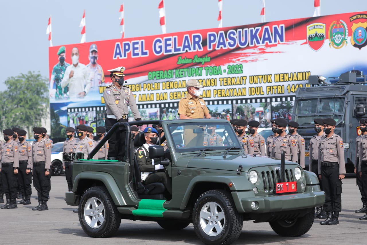 Gelar Pasukan Operasi Ketupat 2022, Kapolda Sumut Jamin Keamanan dan kenyamanan Pemudik