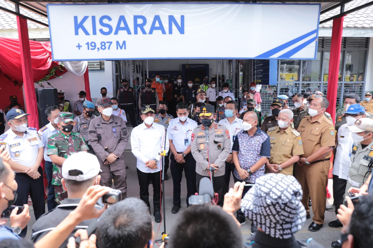 Forkopimda Sumut Tinjau Kesiapan Mudik Melalui Jalur kereta Api, Kapoldasu : Upaya Untuk Wujudkan Mudik Aman, Lancar dan Sehat