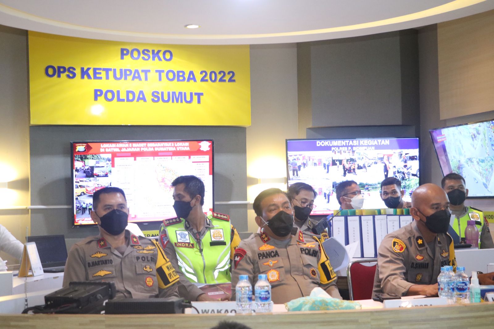 Dari Posko Ops Ketupat Toba, Kapoldasu Gelar Anev Pam Mudik