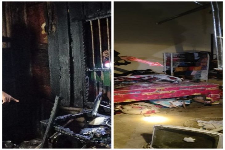 KORBAN KEBAKARAN RUMAH DI TEBING TINGGI SATU ORANG MENINGGAL DUNIA.