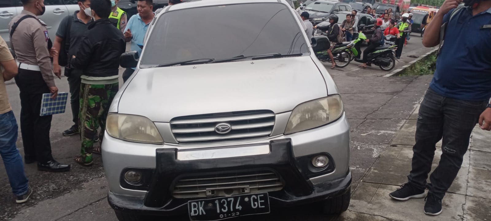 Kecelakaan Tunggal di Jalan Soekarno Hatta Binjai Diduga Pengemudi Terkena Serangan jantung