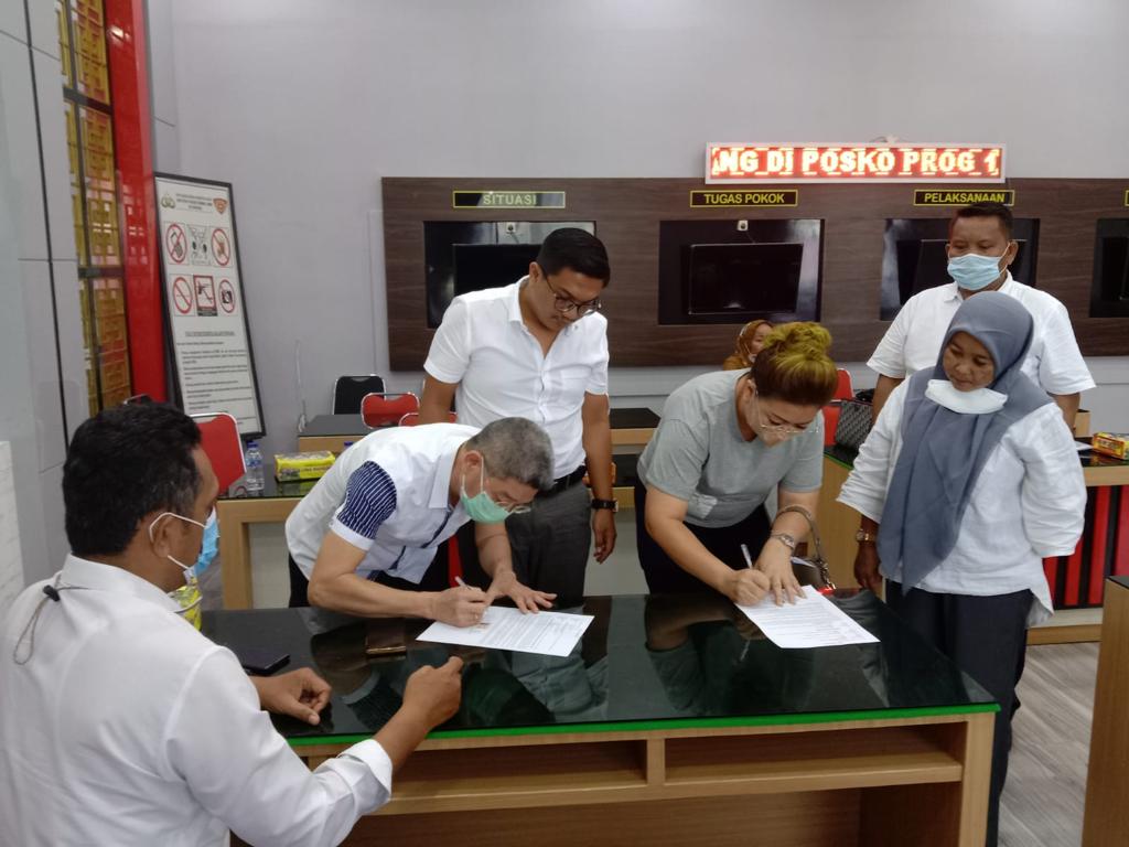 Dirkrimum Polda Sumut bersama Satreskrim Polrestabes Medan Lakukan Restorative Justice Kasus Saling Lapor