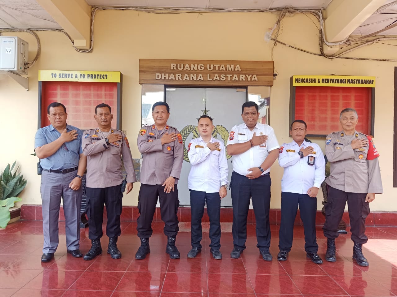 Pokdar kamtibmas Bhayangkara Sumut Silaturahmi Ke Polres TebingTinggi