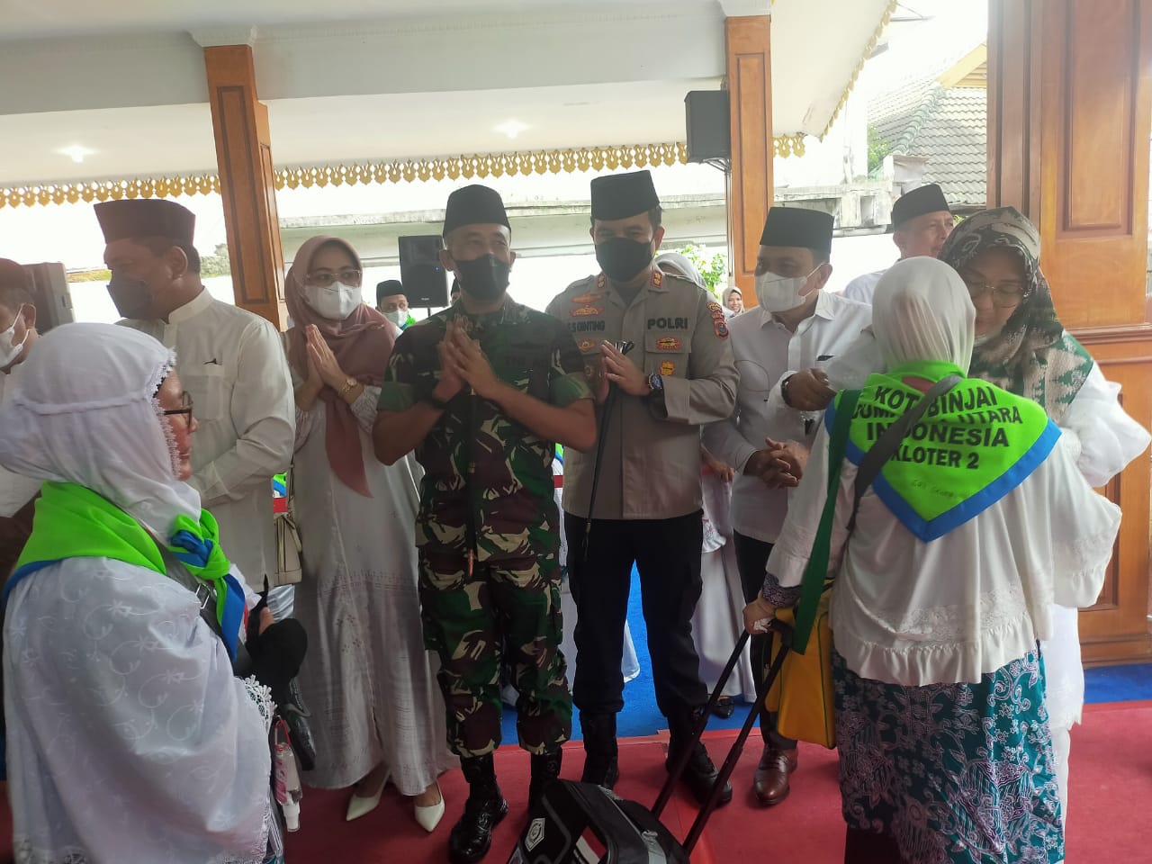 Kapolres Binjai Hadiri Pemberangkatan Jemaah Haji