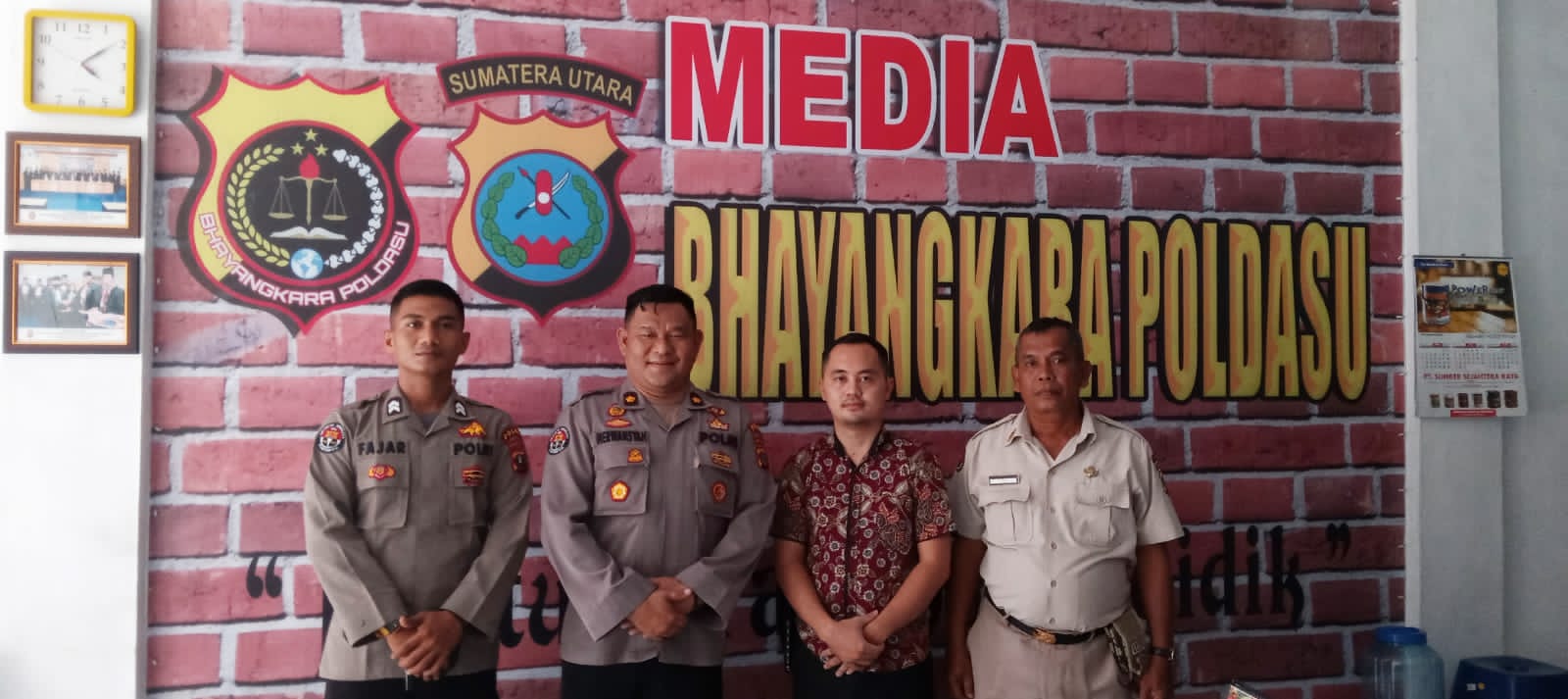 Kasubbid Penmas Bid Humas Poldasu Kunjungi Kantor Redaksi Media Kamtibmas Bhayangkara Poldasu