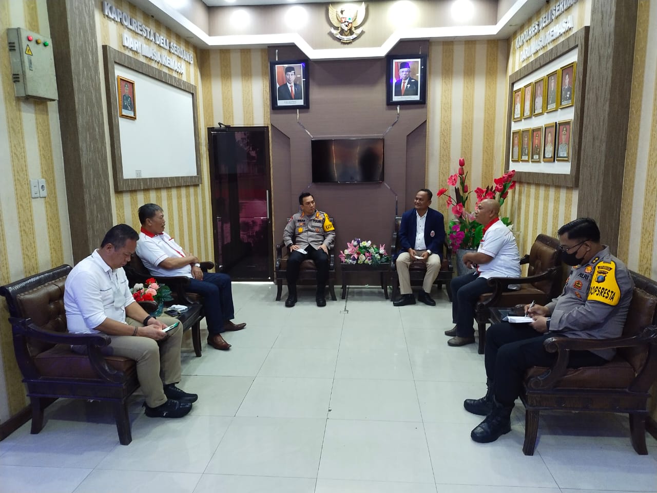 Kapolresta Deli Serdang Terima Audiensi Ketua KONI Deli Serdang