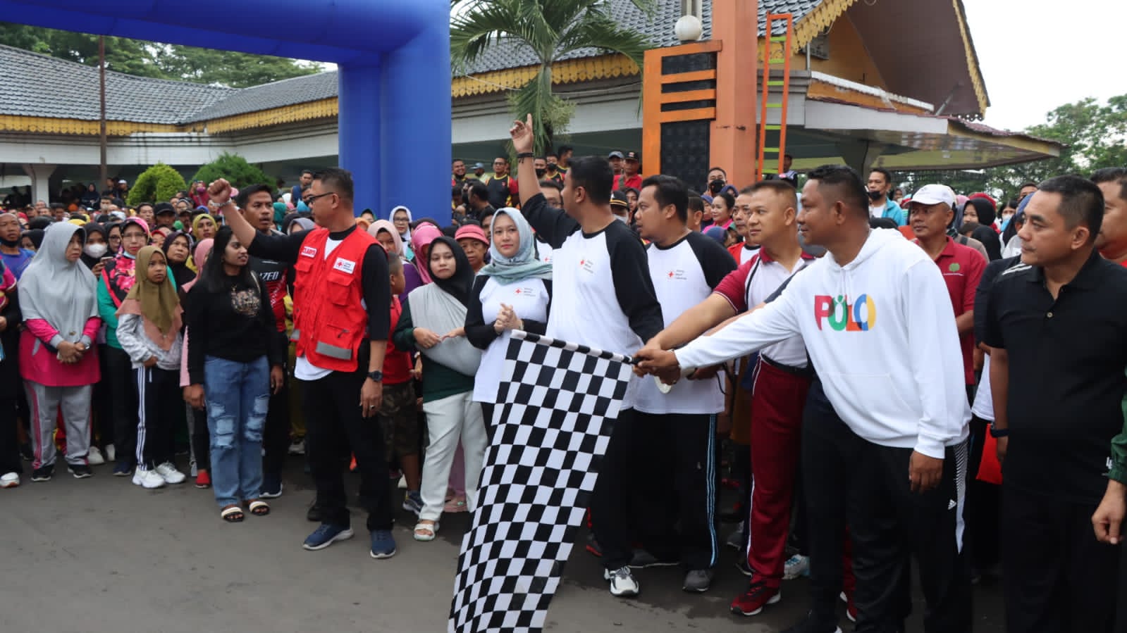 KAPOLRES BINJAI HADIRI GEBYAR SEHAT PMI 2022