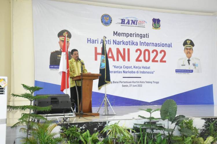 PJ. WALIKOTA T. TINGGI HADIRI PERINGATAN HANI 2022 DI GEDUNG BALAI KARTINI BP7 JLN GUNUNG LEUSER T. TINGGI