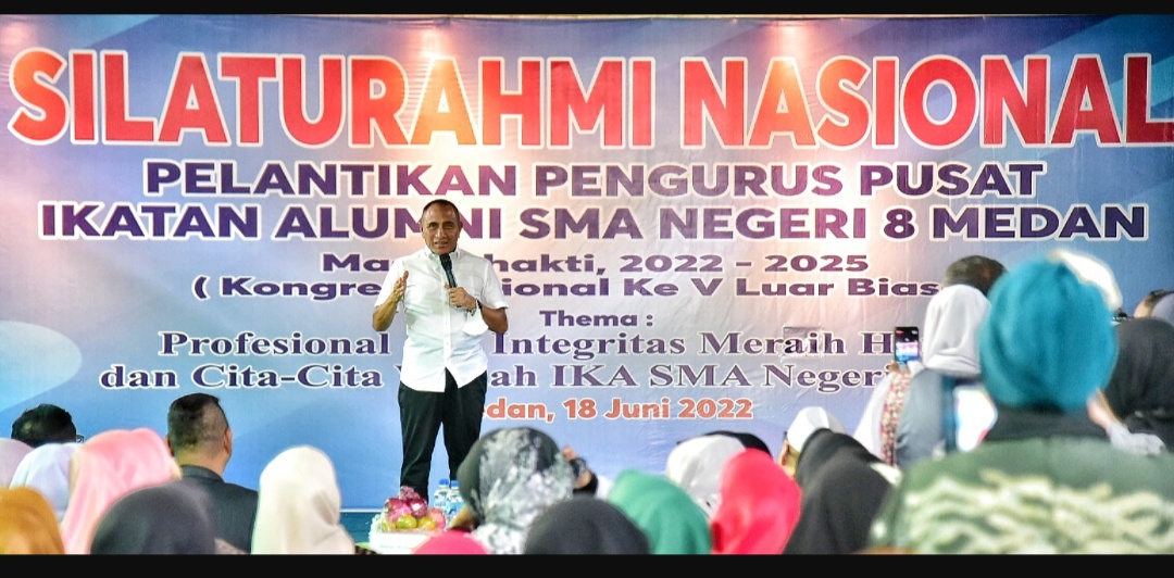 Edy Rahmayadi Berharap IKA SMAN 8 Medan Berikan Sumbangsih Bagi Kemajuan Sumut
