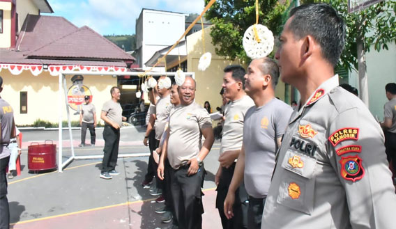 HUT-76 Bhayangkara, Polres Samosir Adakan Berbagai Perlombaan