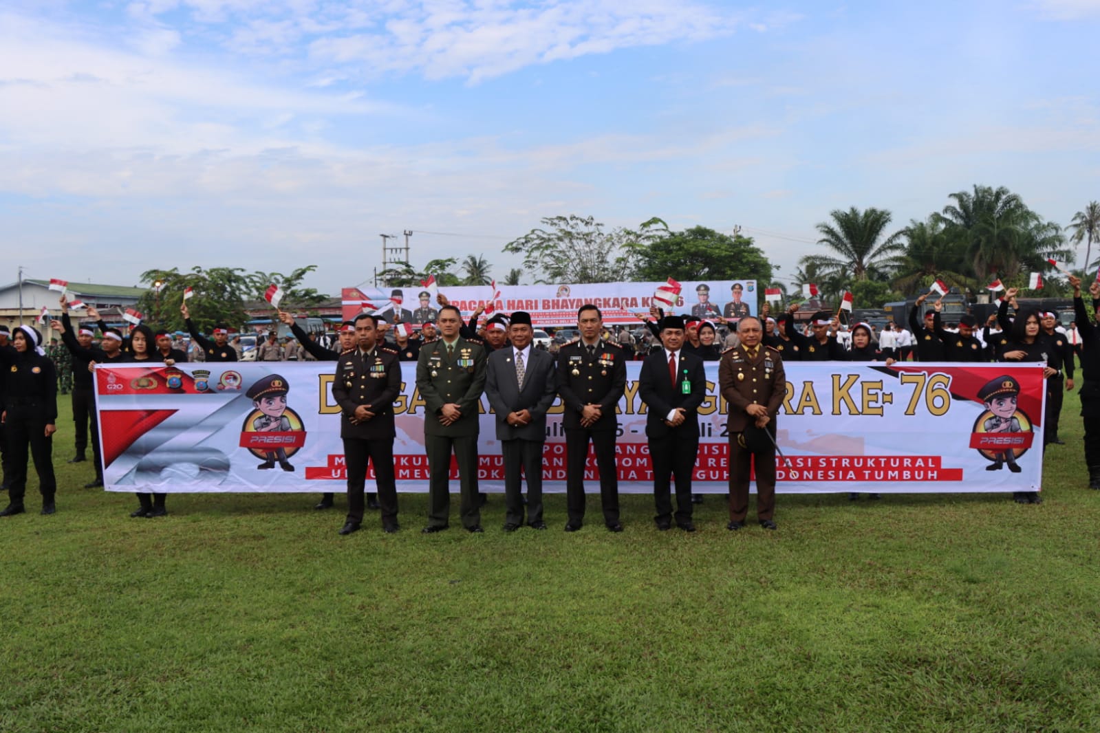 Polresta Deli Serdang Gelar Upacara Peringatan HUT Bhayangkara Ke – 76