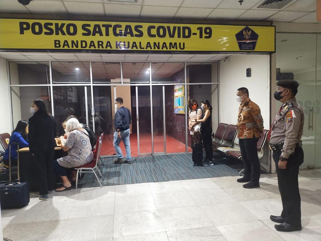 Hari Kedua Kedatangan Delegasi W-20, Polresta Deli Serdang Perketat Pengamanan di Bandara Kualanamu