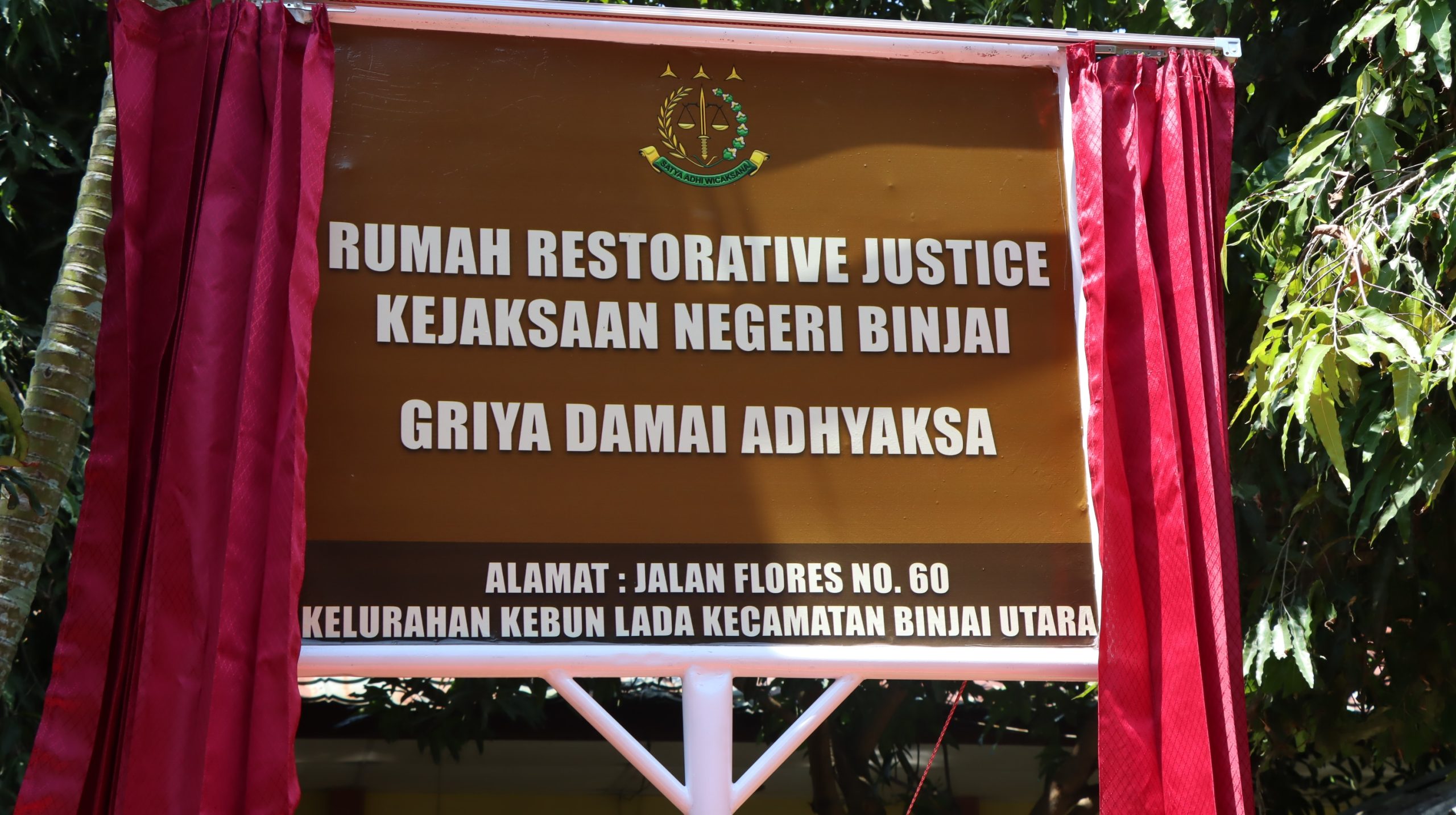 KAPOLRES BINJAI HADIRI PERESMIAN RUMAH RESTORATIVE JUSTICE KEJAKSAAN NEGERI BINJAI