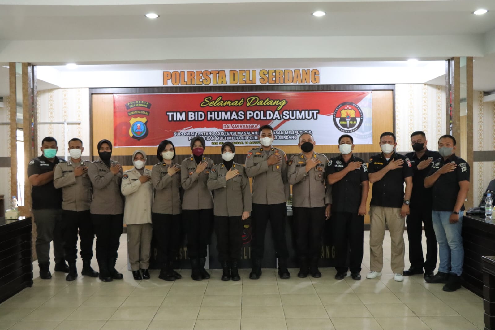 Bid Humas Polda Sumut gelar Supervisi di Polresta Deli Serdang