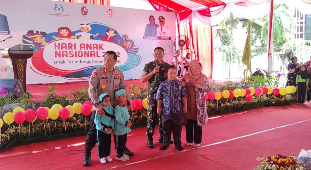 Kapolresta Deli Serdang Hadiri Kegiatan Hari Anak Nasional Kabupaten Deli Serdang