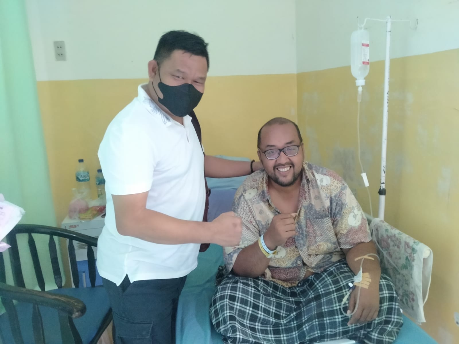 Jenguk Wartawan Sakit,AKBP Herwansyah Putra: Sebagai Bentuk Kepedulian Bid Humas Poldasu