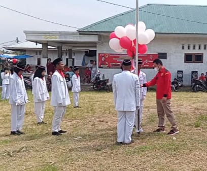 DIRGAHAYU RI 77, LSM TERKAMS Upacara Penghormatan Bendera dan Pelepasan Balon