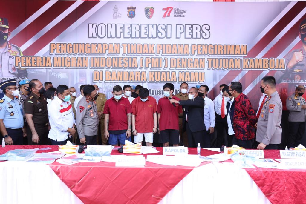 Pemeriksaan terhadap 212 Pekerja Migran Indonesia (PMI) ilegal yang hendak diberangkatkan ke Kamboja telah selesai dilakukan tim Direktorat Reskrimum Polda Sumut.