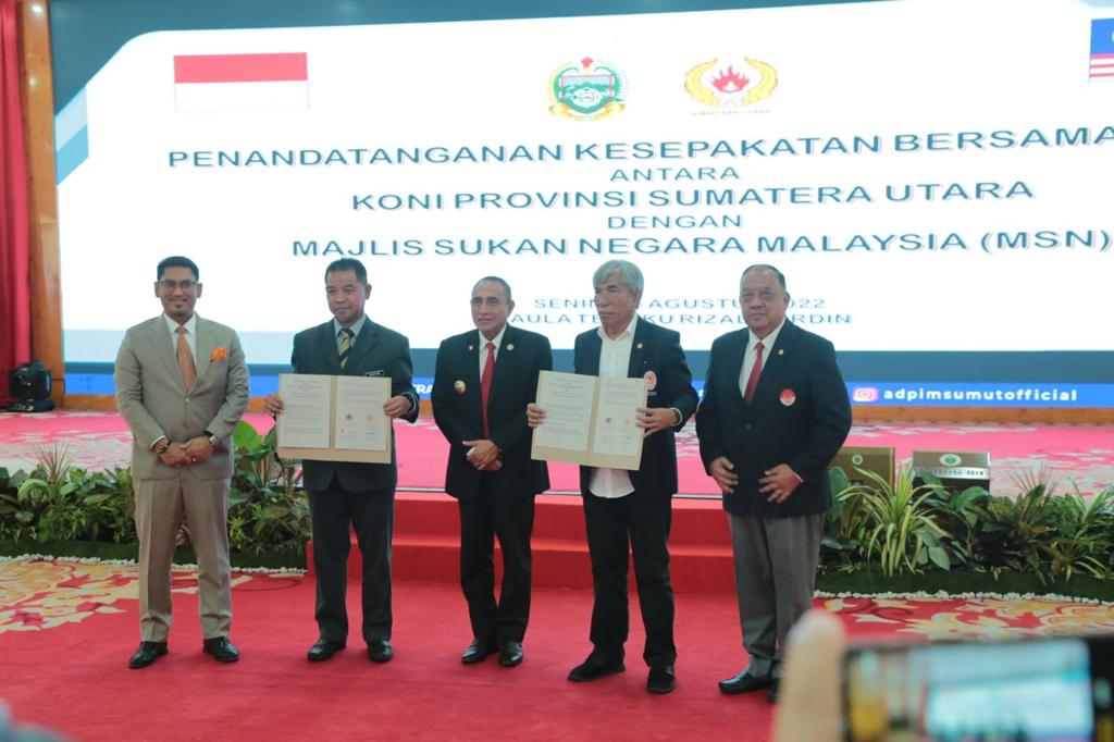 Wakapolda Sumut hadiri kesepakatan kerjasama KONI Sumut dengan Malaysia
