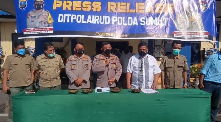 Polairud Polda Sumut Amankan Ratusan Satwa Dilindungi