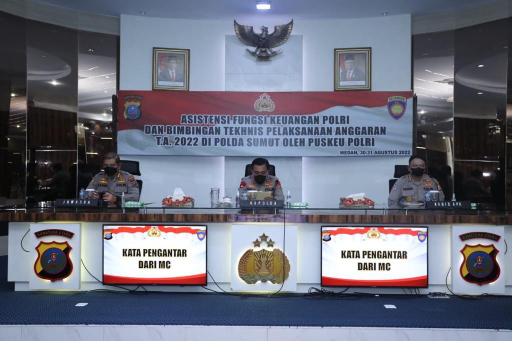 Buka Asistensi Fungsi Keuangan, Kapolda Sumut : Wujudkan Tertib Administrasi Pengelolaan Keuangan