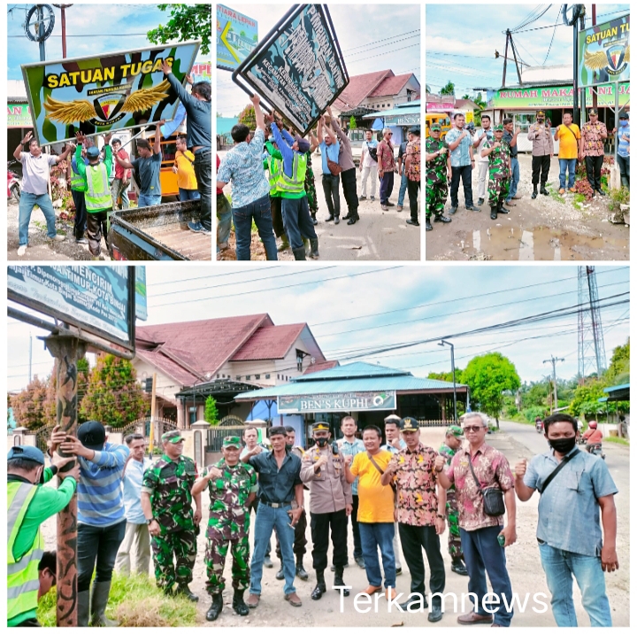Sepakat Ciptakan Situasi Kondusif, 2 Plank OKP di Bongkar