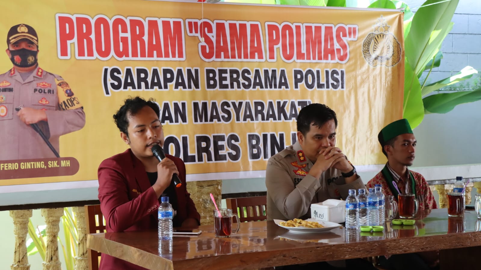 POLRES BINJAI JALIN KEAKRABAN DENGAN MAHASISWA