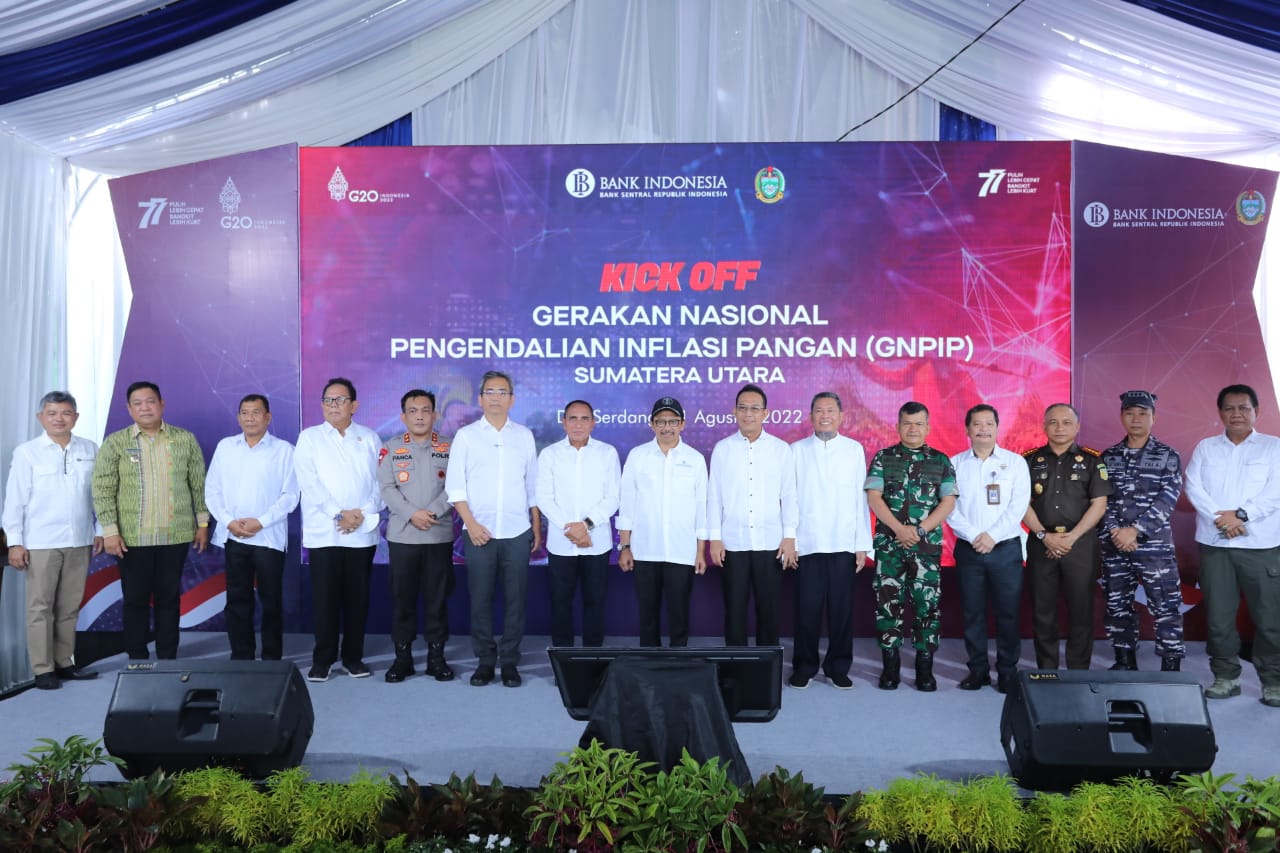 Kapolresta Deli Serdang Hadiri Kick Off Gerakan Nasional Pengendalian Inflasi Pangan Sumut
