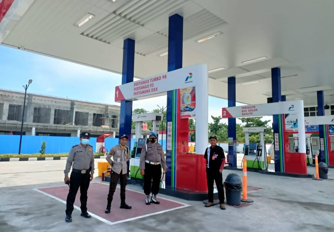 Pasca Kenaikan BBM, Polsek Kawasan Bandara Kualanamu Patroli Dan Monitoring SPBU