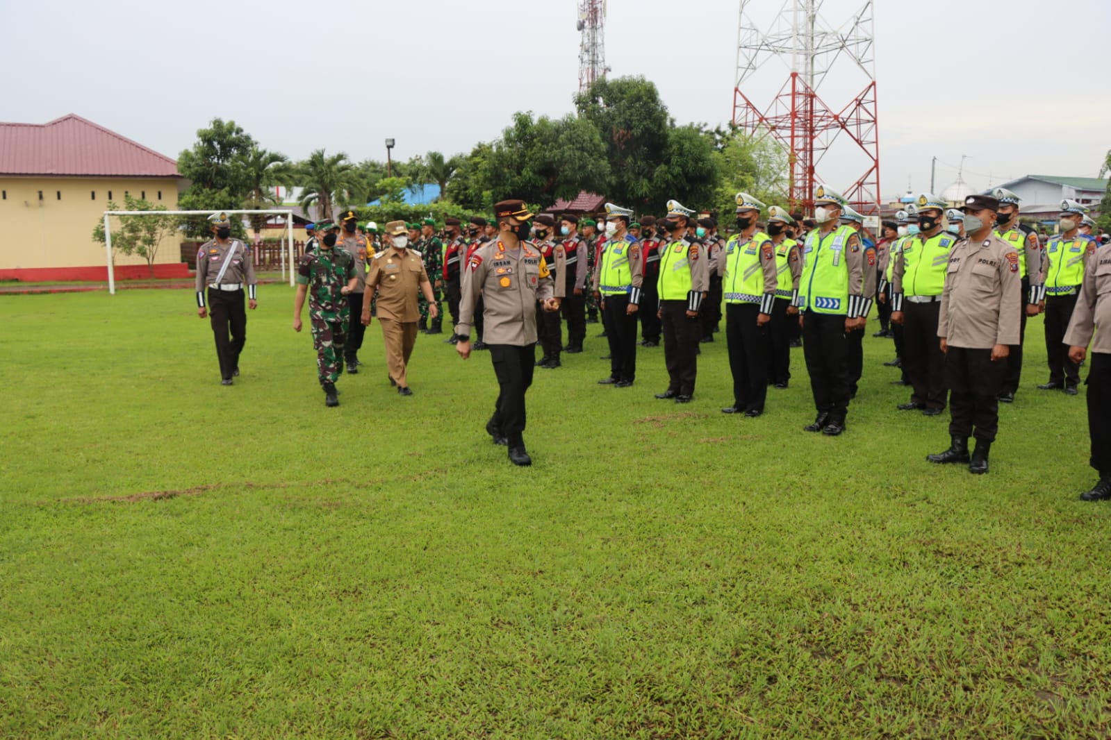 Kapolresta Deli Serdang Pimpin Apel Gelar Pasukan Operasi Zebra Toba 2022