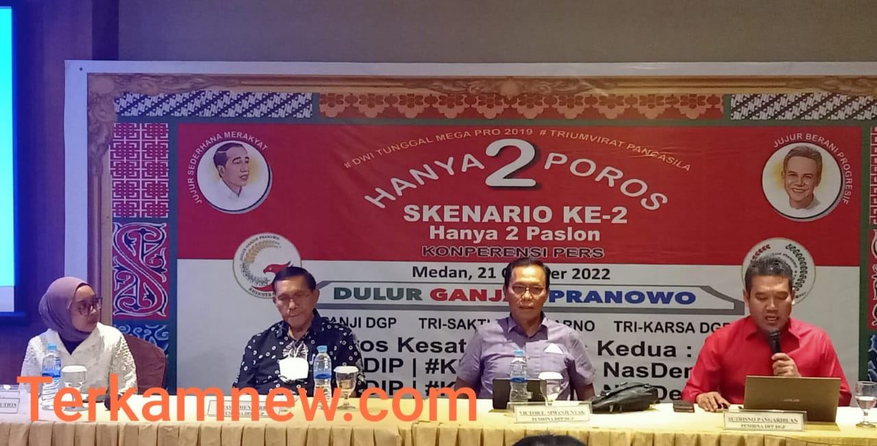 Relawan DGP Sumut Usulkan 12 Nama Pendamping Ganjar Pranowo Dalam Pilpres 2024