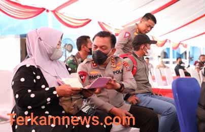Kapolda Sumut Tinjau Pelayanan Kantor Samsat.