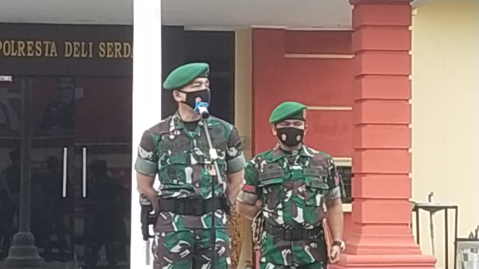 Dandim 0204 Deli Serdang dan Kapolresta Pimpin Apel Sinergitas di Mapolresta Deli Serdang.