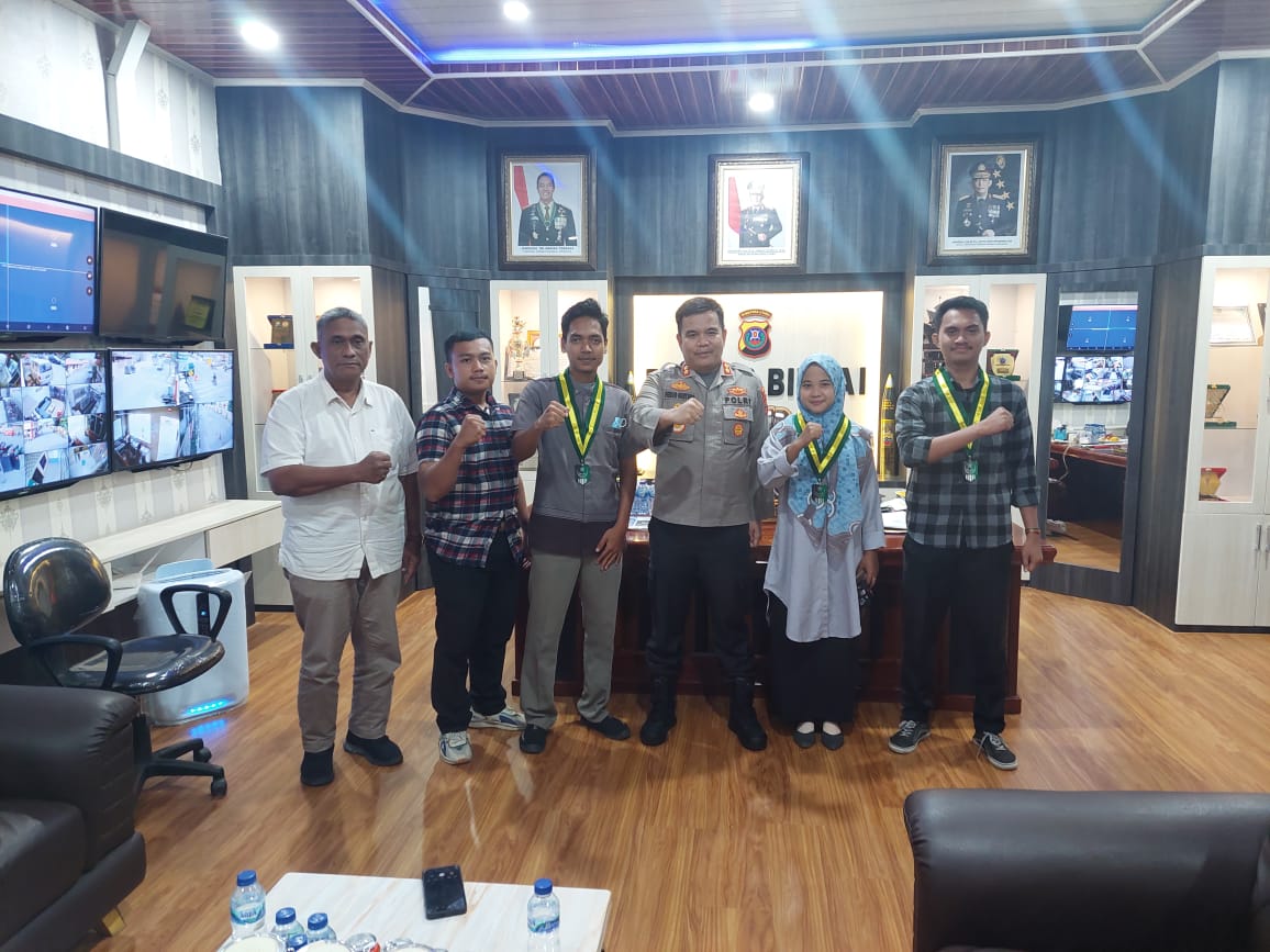 KAPOLRES BINJAI TERIMA SILATURRAHMI SERIKAT MAHASISWA MUSLIMIN INDONESIA (SEMMI) KOTA BINJAI.