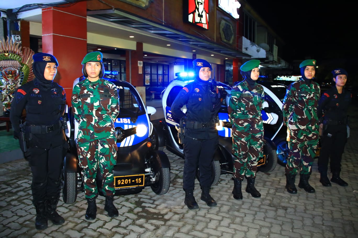 Patroli Gunakan Kendaraan Listrik, Polwan dan Kowad Bersinergi Jaga Keamanan Penyelenggaraan KTT G20