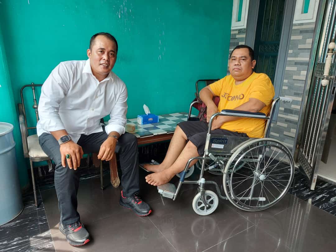 H. Aulia Rahman, SE Wakil Walikota Medan Kunjungi Ketum KSJ Beri Semangat Agar Segera Pulih.