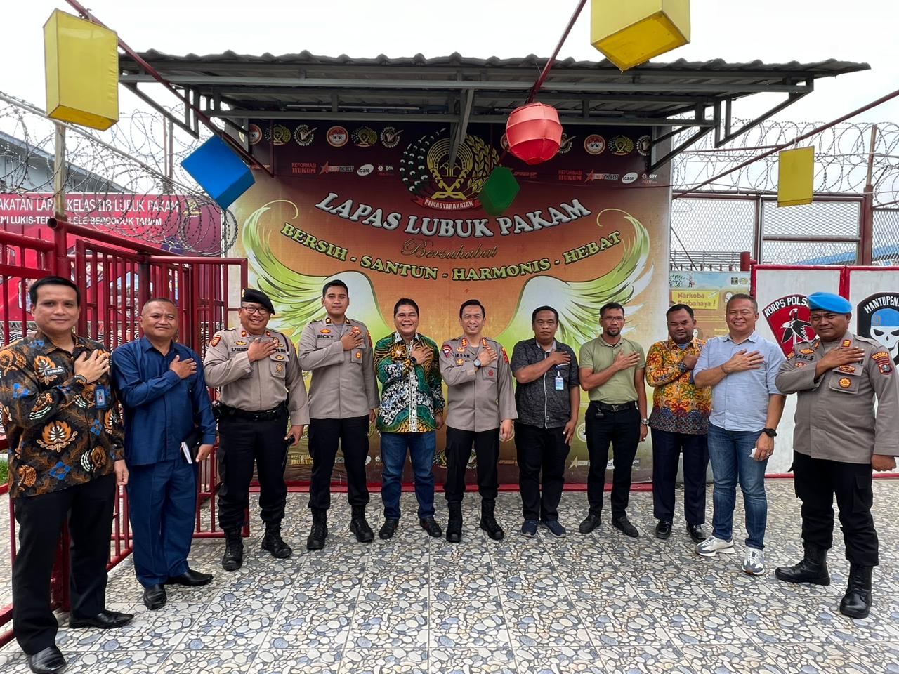 Jalin Sinergitas, Kapolresta Deli Serdang Silaturahmi ke Lapas Kelas IIB Lubuk Pakam.