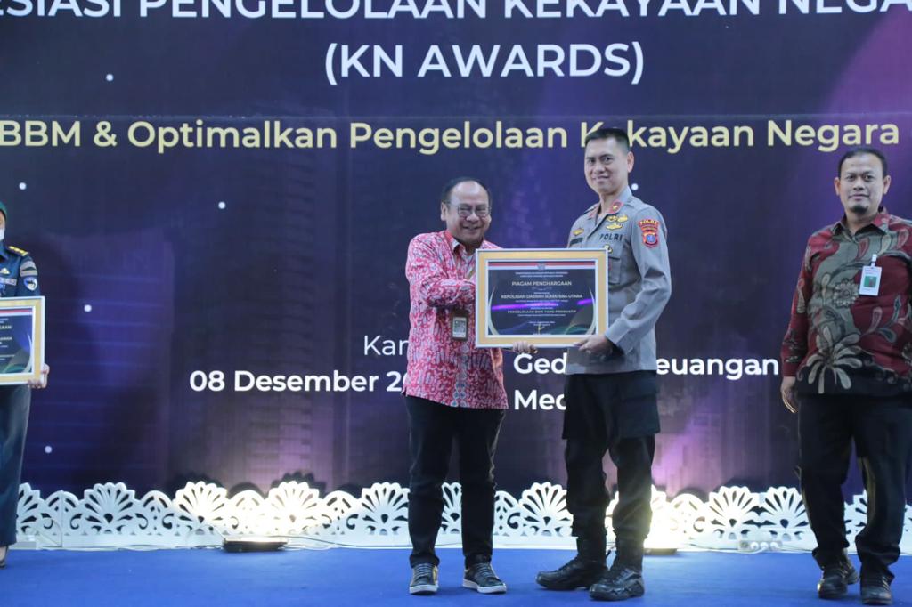 Polda Sumut Raih Penghargaan Atas Kinerja Pengelolaan Barang Milik Negara