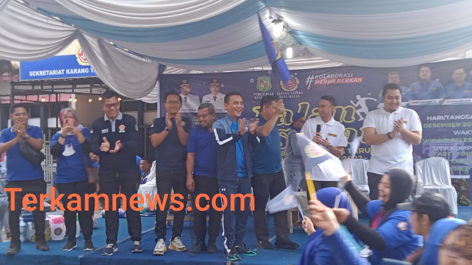 Keluarga Besar Karang Taruna Kota Medan 2022 Meyelenggarakan Jalan Sehat