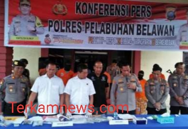 Kapolres Belawan Paparkan Pengungkapan Kasus Narkoba Amankan Tujuh Tersangka