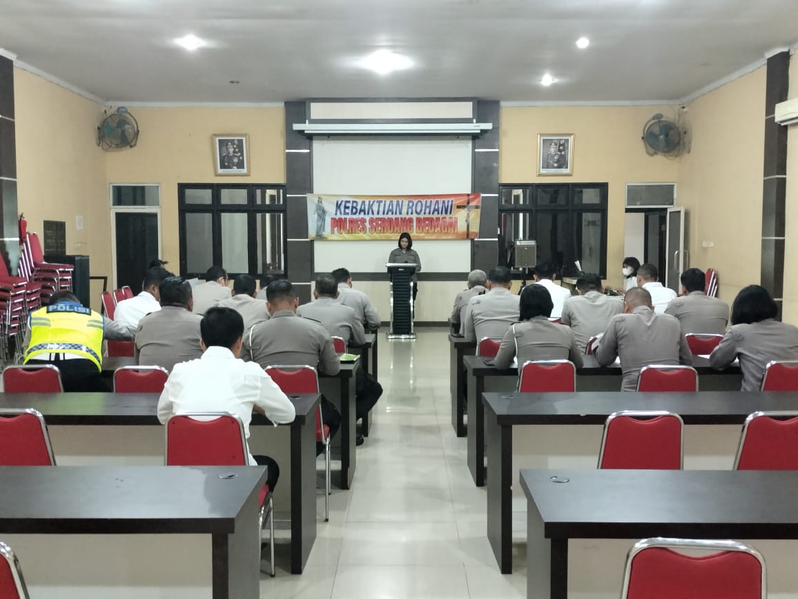 Polres Sergai Laksanakan Giat BINROHTAL