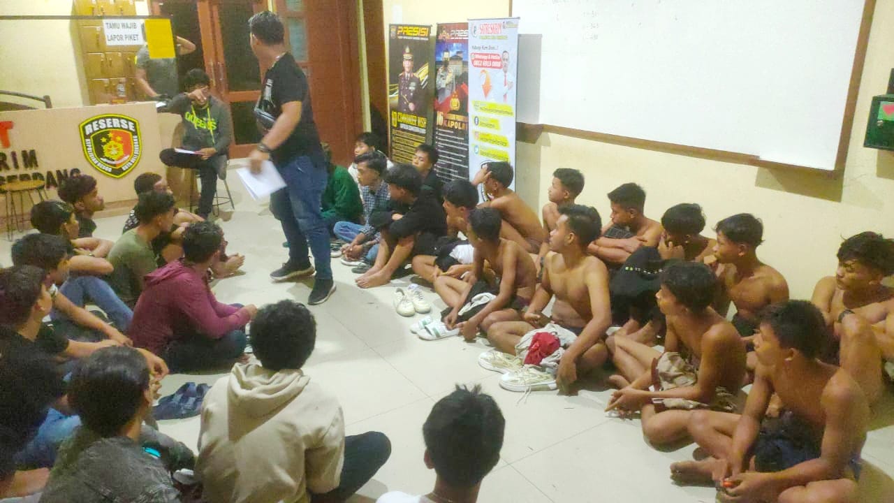 46 Remaja Diduga Kelompok Geng Motor Berhasil Diamankan Tim Patroli Presisi Polresta Deliserdang