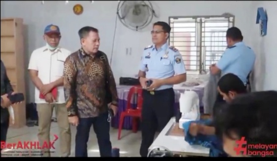 Rutan Kelas I Medan Kanwil Kumham Sumut Terima Kunjungan Advokat Landen Marbun.