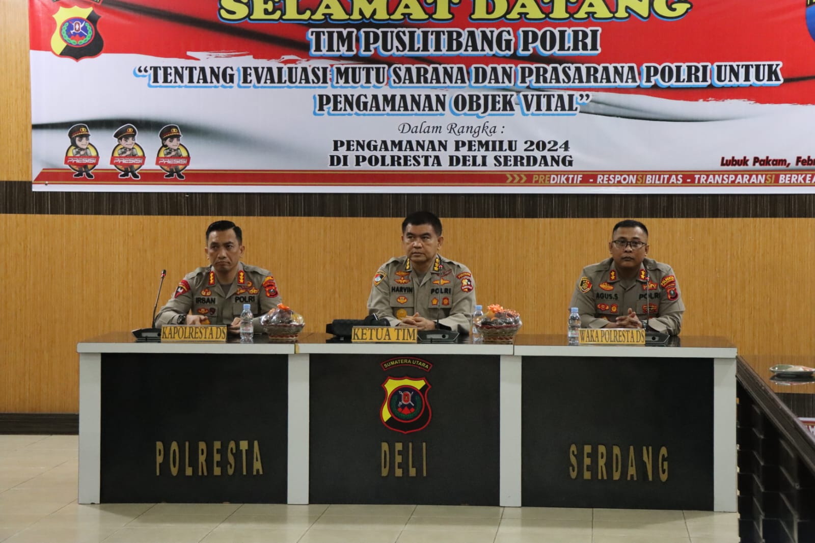 Evaluasi Mutu Sarana Dan Prasarana Polri, Puslitbang Polri Laksanakan Kunjungan Penelitian Ke Mapolresta Deli Serdang