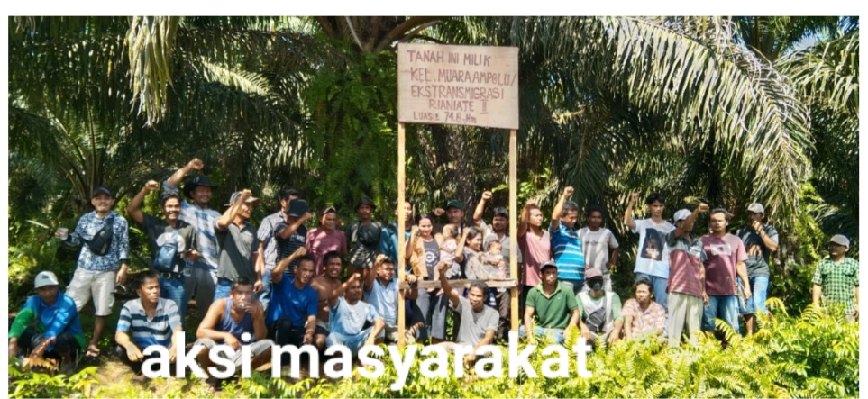 TATA BATAS TRANS DESA RIANIATE II/  DENGAN  DUA PERUSAHAAN KELAPA SAWIT TRUS MENJADI PERSOALAN DAN KINI MULAI MEMANAS LAGI