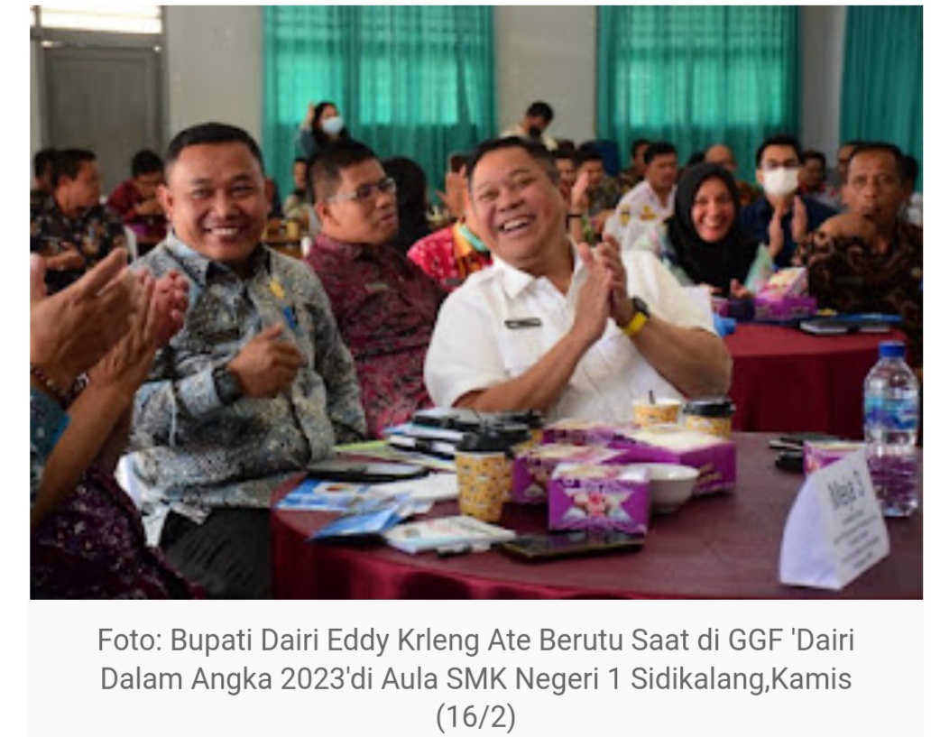 Dairi Dalam Angka Tahun 2023,Bupati: Publikasi Data Statistik Dasar dan Sektoral